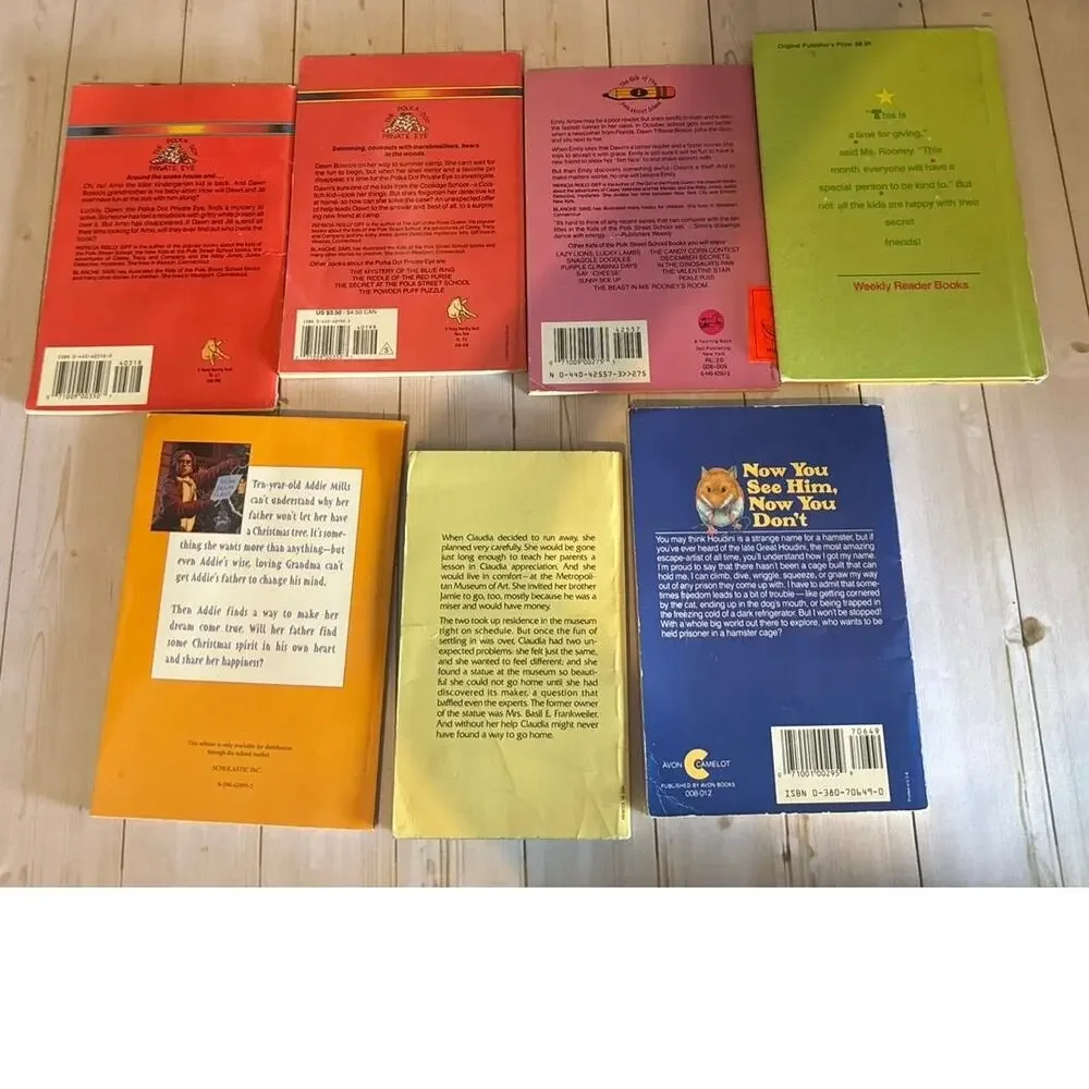 Vintage Children's Chapter Book Lot: Patricia Reilly Giff & Classic Kids Novels